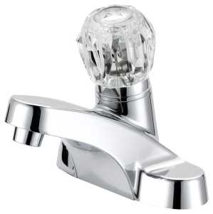 Boston Harbor F4510043CP Lavatory Faucet, 1.2 gpm, 1-Handle, 3-Faucet Hole, Metal/Plastic, Chrome Plated