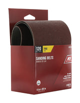 Ace 36 in. L X 4 in. W Aluminum Oxide Sanding Belt 120 Grit Fine 2 pc