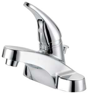 Boston Harbor TQ-F4510042CP Lavatory Faucet, 1.2 gpm, 1-Handle, 3-Faucet Hole, Metal/Plastic, Chrome Plated