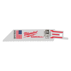 Milwaukee SAWZALL 4 in. Bi-Metal Double Duty Upgrade Reciprocating Saw Blade 10 TPI 5 pk