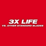 Milwaukee SAWZALL 4 in. Bi-Metal Double Duty Upgrade Reciprocating Saw Blade 14 TPI 5 pk
