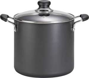 T-fal B3626274 Stock Pot, 12 qt Capacity, Aluminum, Pack of 2