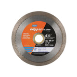Norton Clipper Classic Series 07660701194 Diamond Saw Blade, 4-1/2 in Dia, 20 mm Arbor, Continuous Rim