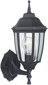 Boston Harbor DTDB Dusk-to-Dawn Wall Lantern, 60 W, CFL, Aluminum, Black