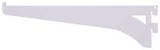 ProSource 25217PHL-PS Heavy-Duty and Single Track Shelf Bracket, 62 lb/Pair, 8 in L, 2-3/8 in H, Steel, White