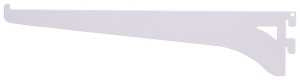 ProSource 25218PHL-PS Heavy-Duty and Single Track Shelf Bracket, 75 lb/Pair, 10 in L, 2-3/8 in H, Steel, White, Pack of 30