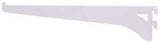 ProSource 25218PHL-PS Heavy-Duty and Single Track Shelf Bracket, 75 lb/Pair, 10 in L, 2-3/8 in H, Steel, White, Pack of 30