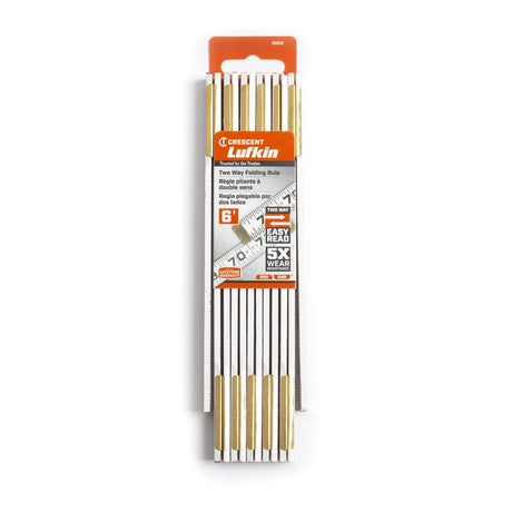 Crescent Lufkin 72 in. L X 5/8 in. W Wood 2-Way Folding Rule SAE