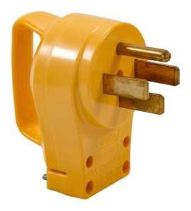 Camco USA 55255 Plug, 50 A, 125 to 250 V, Male, Yellow Jacket