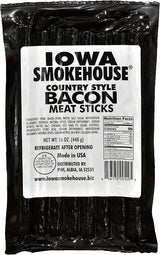Iowa Smokehouse is-16csba Meat Stick, Bacon, 16 oz, Pack of 10