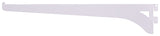 ProSource 25219PHL-PS Heavy-Duty and Single Track Shelf Bracket, 90 lb/Pair, 12 in L, 2-3/8 in H, Steel, White, Pack of 30
