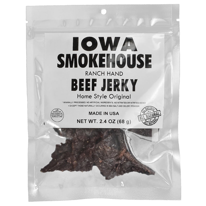 Iowa Smokehouse is-rh2jn-m Snacks, Original, 2.4 oz, Bag, Pack of 8