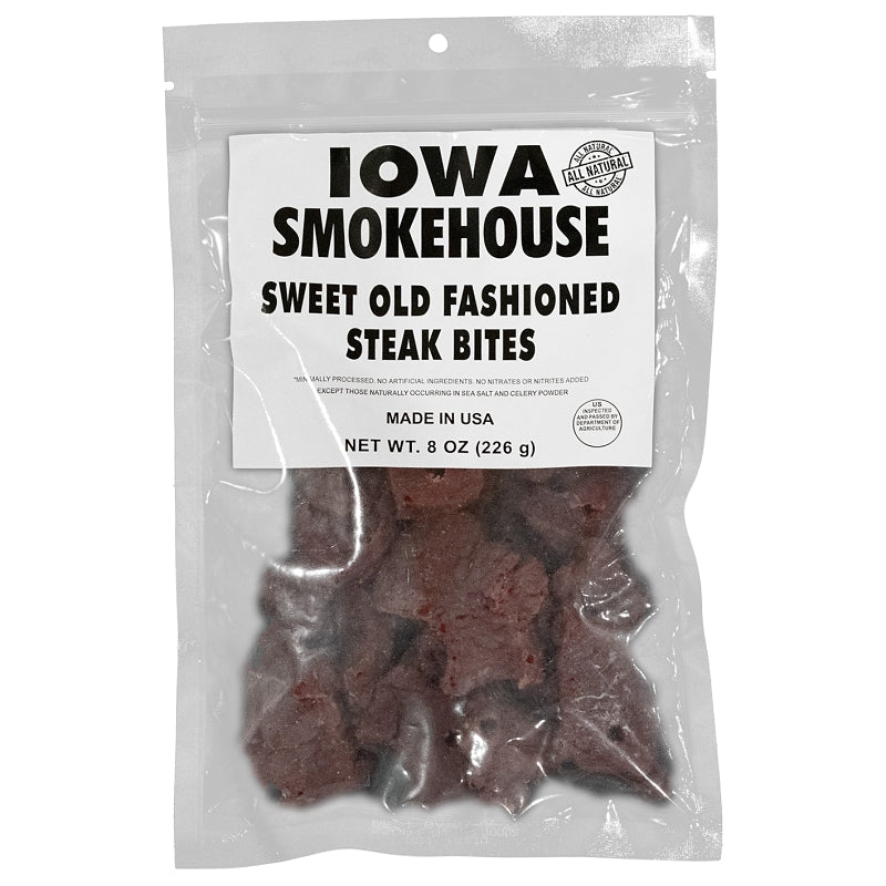 Iowa Smokehouse IS-SBOF Steak Bite, Sweet Old Fashioned, 8 oz, Pack of 6