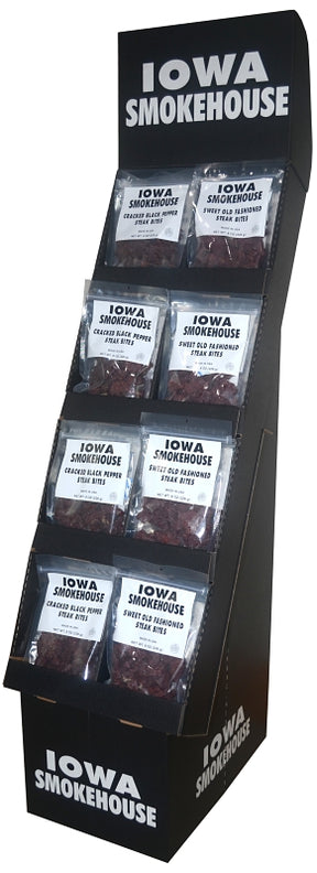 Iowa Smokehouse IS-DSB01 Steak Bites, Black Pepper, Sweet Old Fashioned, 8 oz, Pack of 36
