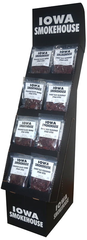 Iowa Smokehouse IS-DSB01 Steak Bites, Black Pepper, Sweet Old Fashioned, 8 oz, Pack of 36