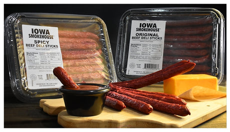 Iowa Smokehouse IS-BDS Beef Deli Stick, Spicy, 13 oz, Pack
