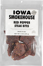 Iowa Smokehouse IS-SBRP-6CT Steak Bites, Red Pepper, 8 oz Resealable Bag