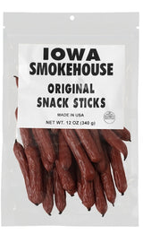 Iowa Smokehouse is-snk12o Snack Sticks, Original, 12 oz, Pack of 6