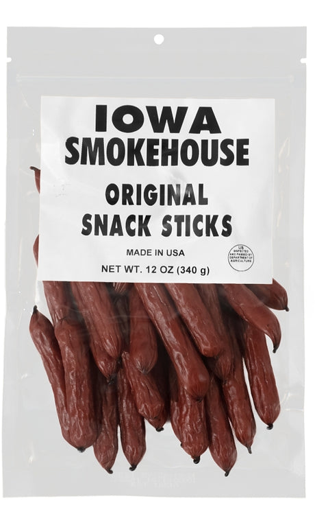 Iowa Smokehouse is-snk12o Snack Sticks, Original, 12 oz, Pack of 6