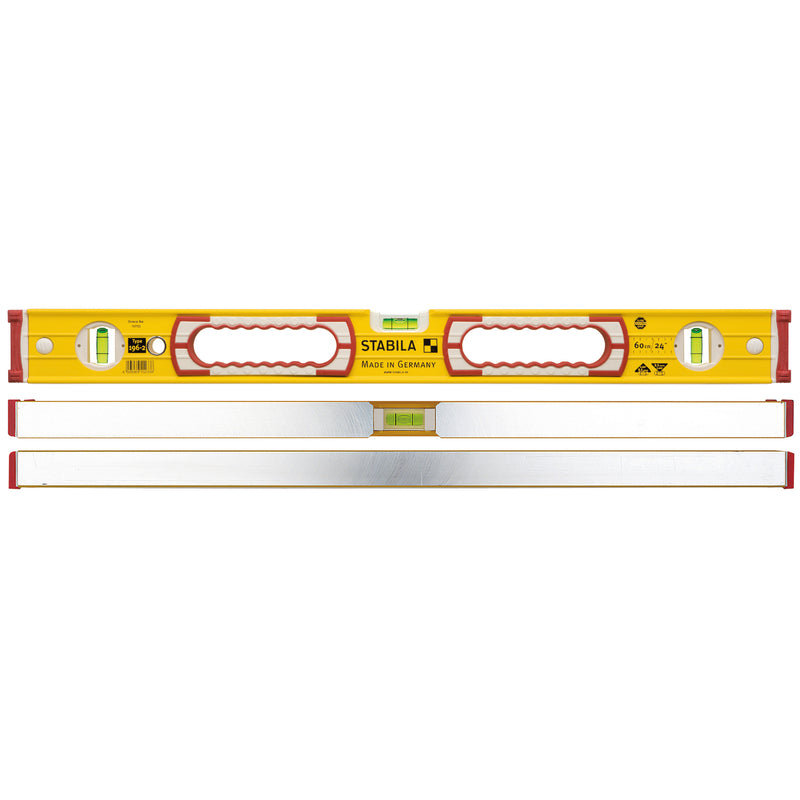 STABILA 24 in. Aluminum Type 196 Heavy Duty Level 3 vial