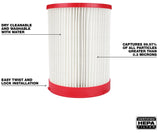 Milwaukee 49-90-1977 Vacuum HEPA Filter, 0.3 um