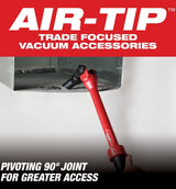 Milwaukee AIR-TIP 49-90-2031 Pivoting Extension Wand, For: 1-1/4 in, 1-7/8 in and 2-1/2 in Dia Wet/Dry Vacuum Cleaners