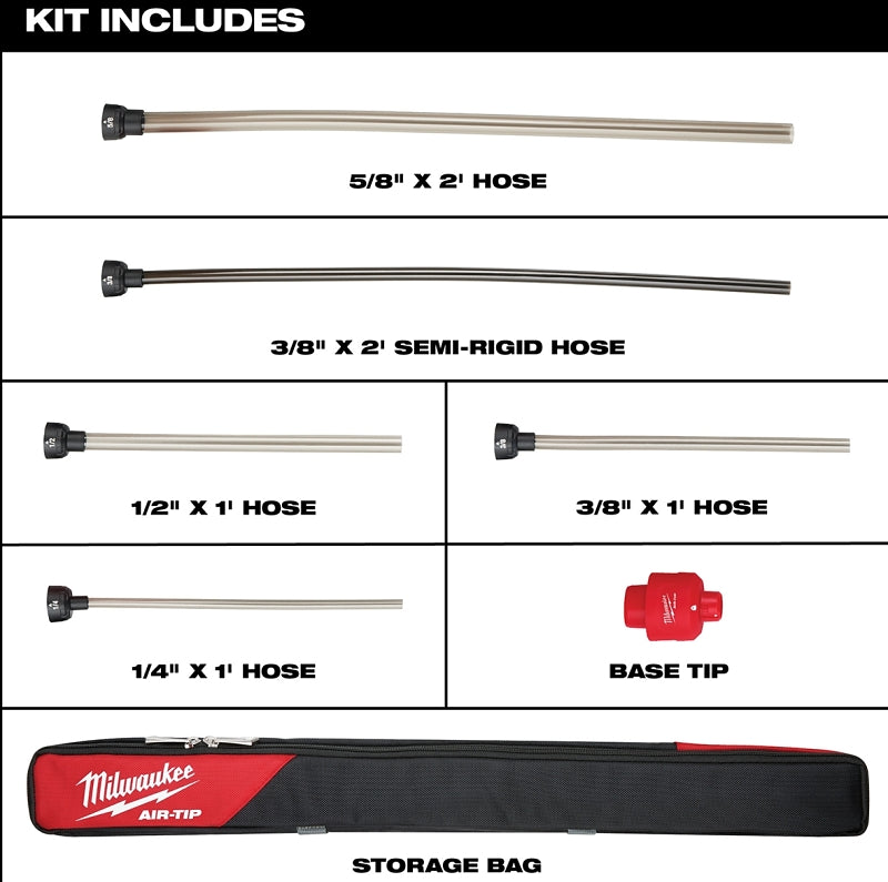 Milwaukee AIR-TIP 49-90-2037 Long Reach Flexible Micro Hose Set