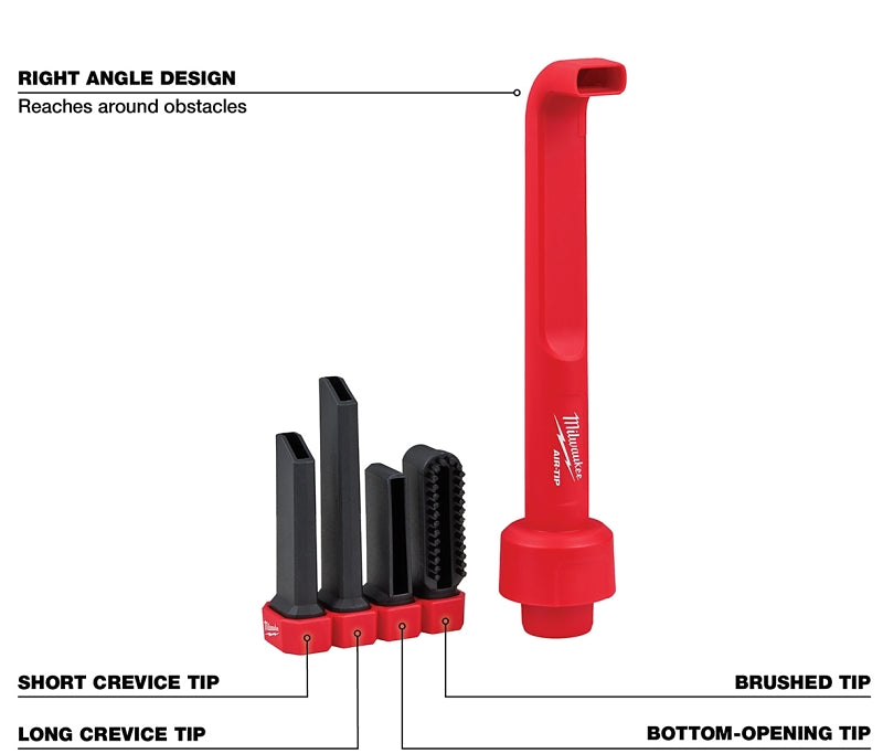 Milwaukee AIR-TIP Series 49-90-2026 4-in-1 Right Angle Cleaning Tool, 5-Piece