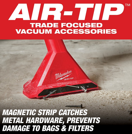 Milwaukee AIR-TIP 49-90-2032 Magnetic Utility Nozzle, Plastic, Black/Red