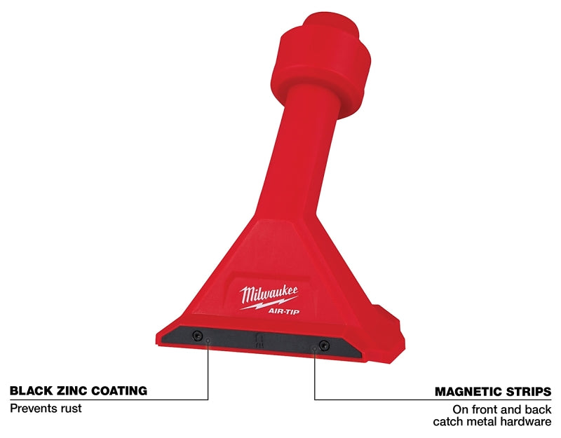 Milwaukee AIR-TIP 49-90-2032 Magnetic Utility Nozzle, Plastic, Black/Red