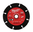Milwaukee 49-94-3005 Cut-Off Wheel, 3 in Dia, 0.04 in Thick, 3/8 in Arbor, Carbide Abrasive
