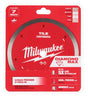 Milwaukee DIAMOND MAX 49-93-9207 Saw Blade, 7 in Dia, 5/8 in Arbor, Continuous Rim