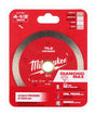Milwaukee DIAMOND MAX 49-93-9204 Saw Blade, 4-1/2 in Dia, 7/8 in-20 mm-5/8 in Arbor, Continuous Rim