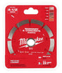 Milwaukee 49-93-9304 Saw Blade, 4-1/2 in Dia, 7/8 in-20 mm-5/8 in Arbor, Segmented Rim