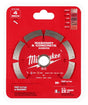 Milwaukee 49-93-9302 Saw Blade, 4 in Dia, 7/8 in-20 mm-5/8 in Arbor, Segmented Rim