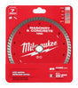 Milwaukee 49-93-9407 Saw Blade, 7 in Dia, DM-7/8 in-5/8 in Arbor, Turbo Rim