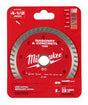 Milwaukee 49-93-9404 Saw Blade, 4-1/2 in Dia, 7/8 in-20 mm-5/8 in Arbor, Turbo Rim