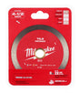 Milwaukee 49-93-9504 Saw Blade, 4-1/2 in Dia, 7/8 in-20 mm-5/8 in Arbor, Continuous Rim