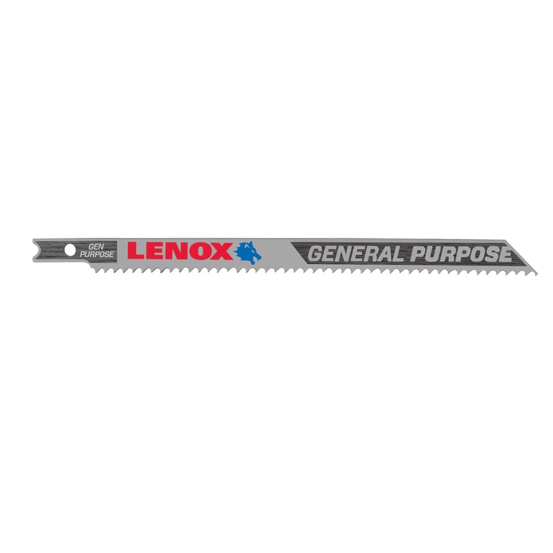 Lenox 1991476 Jig Saw Blade, 3/8 in W, 5-1/4 in L, 10 TPI, 3/PK