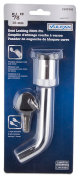 Vulcan HBB08 Bent Pin Lock, 5/8 in Dia Pin, 6 in OAL, Steel, Chrome