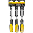 Stanley FatMax Thru-Tang Wood Chisel Set 3 pk