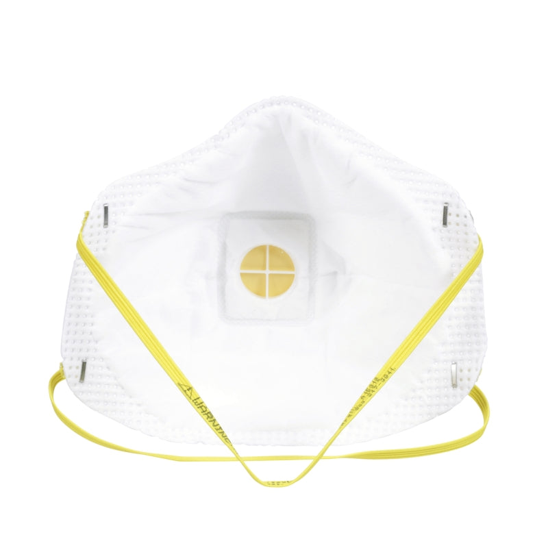 3M N95 Paint Sanding Cup Disposable Respirator Pro-Series Valved White One Size Fits All 1 pc