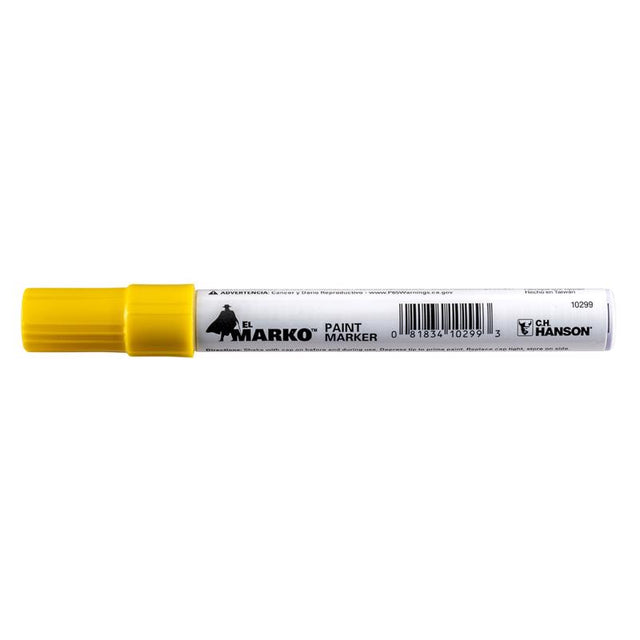 C.H. Hanson El Marko Yellow Valve Tip Paint Marker 1 pk
