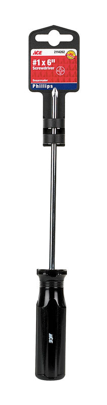 Ace No. 1 X 6 in. L Phillips Screwdriver 1 pc, Pack of 3