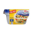 Glad BBG10316 Large Deep Dish, 64 oz, Plastic, Clear, Pack of 3