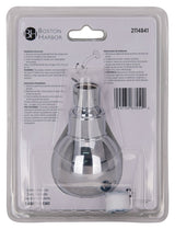Boston Harbor B11041CP Showerhead, 1.75 gpm, 1/2 in Connection, Threaded, 1-Spray Function, Plastic, Chrome