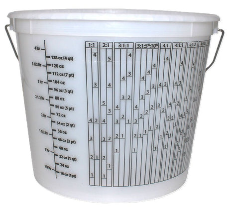 Leaktite-IPL Plastics 1045139-5 Paint Container, 5 qt Capacity, HDPE, Clear, Pack of 24