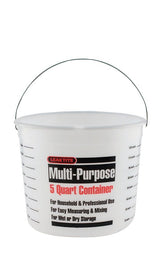 Leaktite-IPL Plastics 1045139-5 Paint Container, 5 qt Capacity, HDPE, Clear, Pack of 24