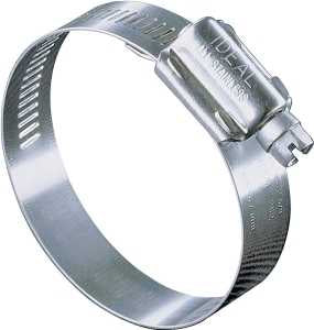 Ideal-Tridon Hy-Gear 68-0 Series 6844053 Interlocked Worm Gear Hose Clamp, #44, 1-1/4 to 3-1/4 in, Stainless Steel, Pack of 10