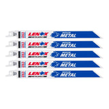 Lenox METALWOLF 8 in. Bi-Metal WAVE EDGE Reciprocating Saw Blade 18 TPI 5 pk